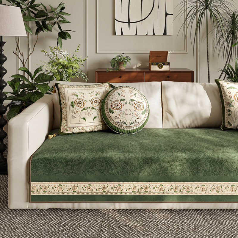 范居态度花枝美式气垫感沙发坐垫四季通用防滑氛围感沙发飘窗垫子,淘宝优惠券,粉丝福利购,淘宝优惠卷