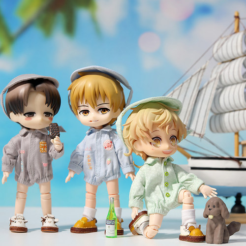 ob11娃衣连体服GSC粘土人12分bjd爬爬服body9衣服Ymy长袖P9居家 - 图1