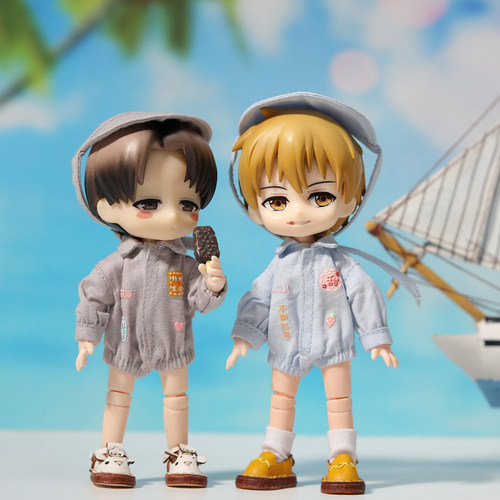 ob11娃衣连体服GSC粘土人12分bjd爬爬服body9衣服Ymy长袖P9居家 - 图0