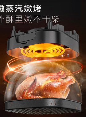 360°热风循环美的空气炸锅免翻