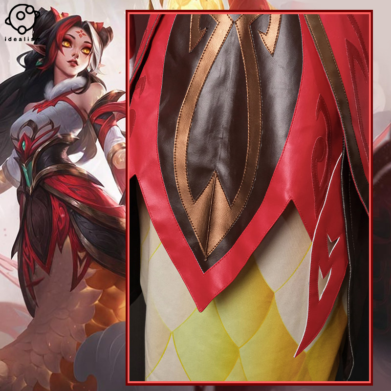 英雄联盟衣服理想 lol英雄联盟cos服剪纸仙灵 娜美cosplay服装游戏c服女装全套