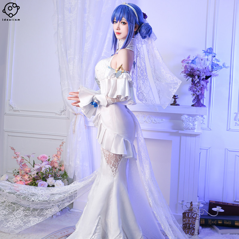 英雄联盟衣服理想 lol英雄联盟cos服水晶玫瑰娑娜 琴女cosplay服装游戏c服女装