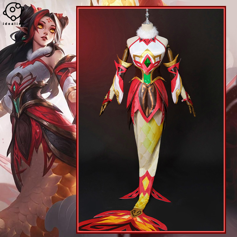英雄联盟衣服理想 lol英雄联盟cos服剪纸仙灵 娜美cosplay服装游戏c服女装全套