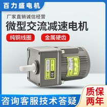 25W AC gear throttle fixed speed reduction motor wall hanging furnace bio-particle motor reversible motor 220V380V
