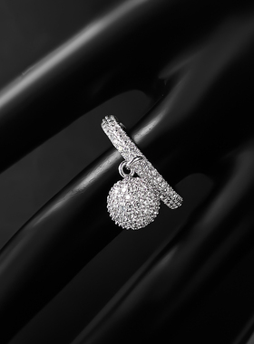 欧若风迪斯科戒指女满砖圆球食指