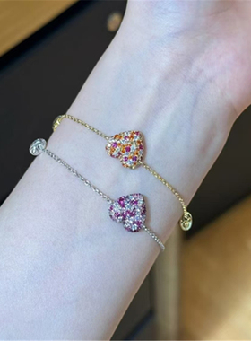 欧若风紫色爱心项链情人节礼物