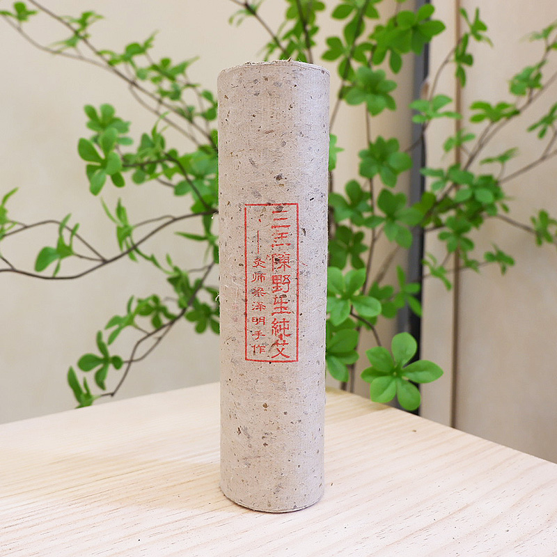 艾灸师梁老师自用三年陈艾柱 野生石臼手工艾柱 灸盒用5.0大艾条 - 图3