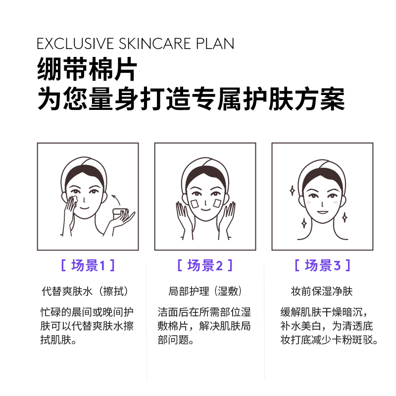 【新年礼物】德妃舒缓修护提亮棉片补水面膜去角质妆前湿敷痘敏肌
