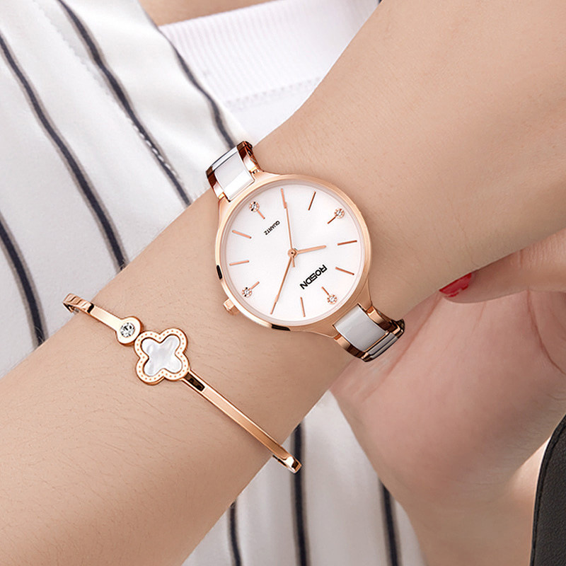 劳士顿正品时尚潮流女士简约石英表 劳士顿手表国产腕表