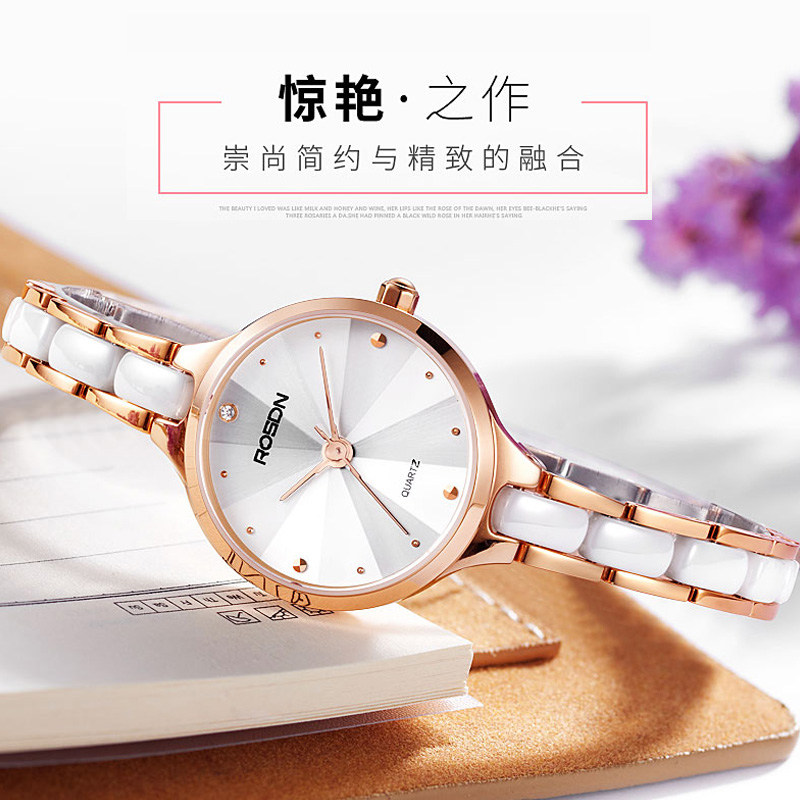 劳士顿正品时尚陶瓷潮流电子手链表 劳士顿手表国产腕表