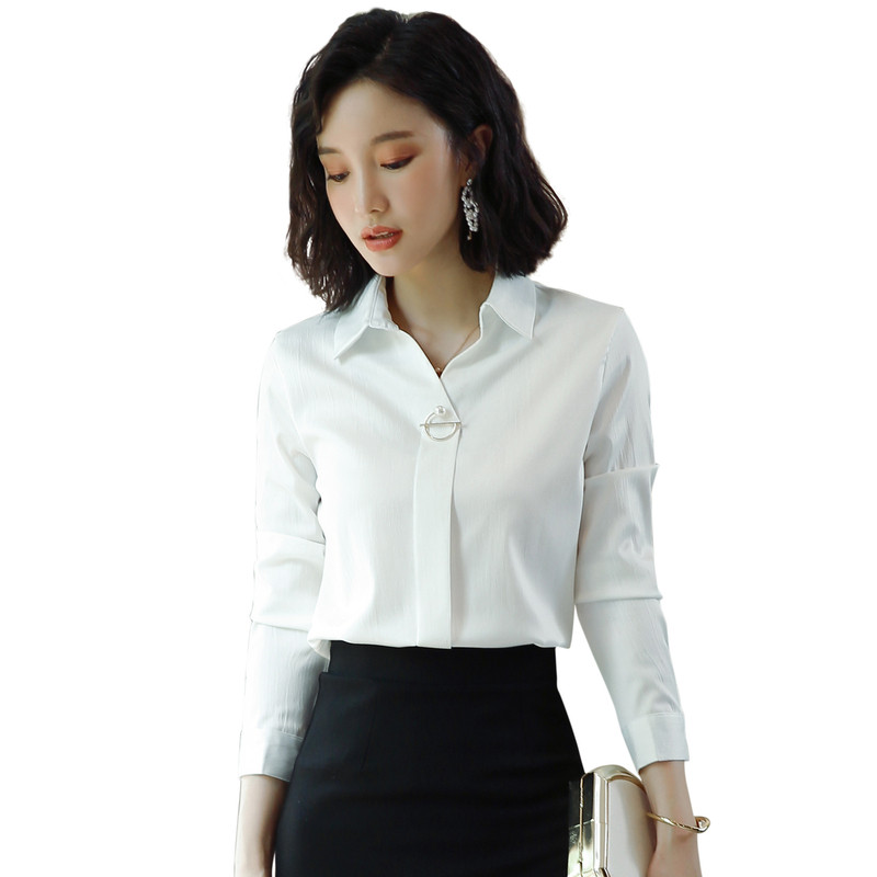 加绒设计感小众百搭秋冬雪纺衬衫 语晗衬衫