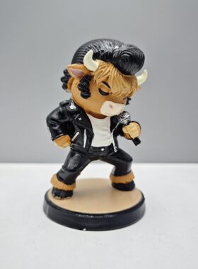 跨境摇滚牛树脂摆件创意