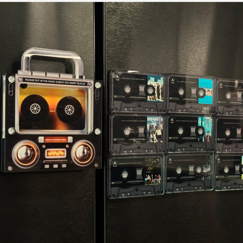 周杰伦歌曲冰箱贴nfc磁带造型个性可以播放音乐磁吸冰箱装饰磁贴,淘宝优惠券,粉丝福利购,淘宝优惠卷