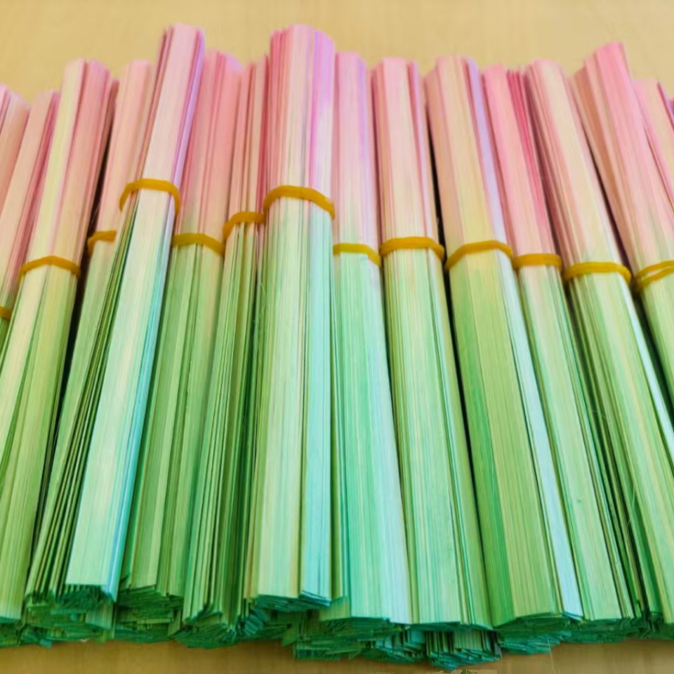 彩色竹篾条手工竹片竹编竹制品幼儿园DIY薄短竹子混搭15-50cm,淘宝优惠券,粉丝福利购,淘宝优惠卷