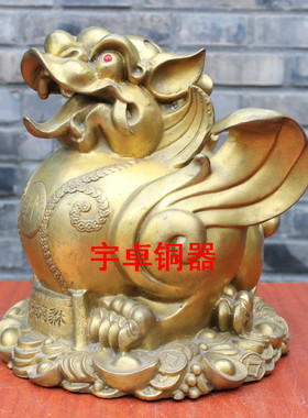 黄铜貔貅工艺品摆件家居装饰