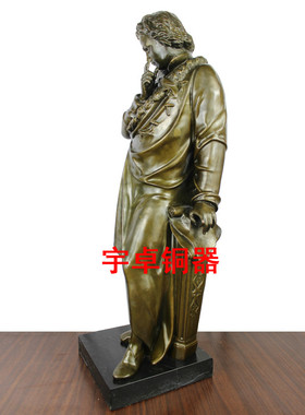纯铜欧式风摆件人物厘米工艺品