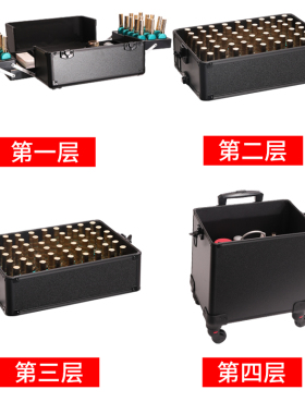 多层化妆箱美甲拉杆箱纹绣工具箱