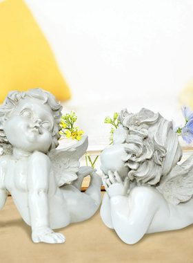 丘比特小天使树脂可爱风装饰摆件