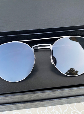 超轻无螺丝圆框男女防紫外线墨镜