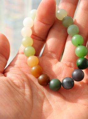 天然和田玉多宝手串10mm色标级