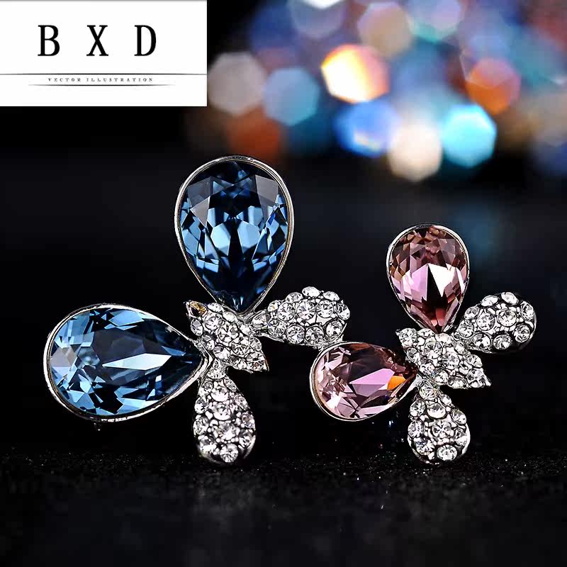 胸针女配饰施华水晶蝴蝶胸花 宾希迪胸针