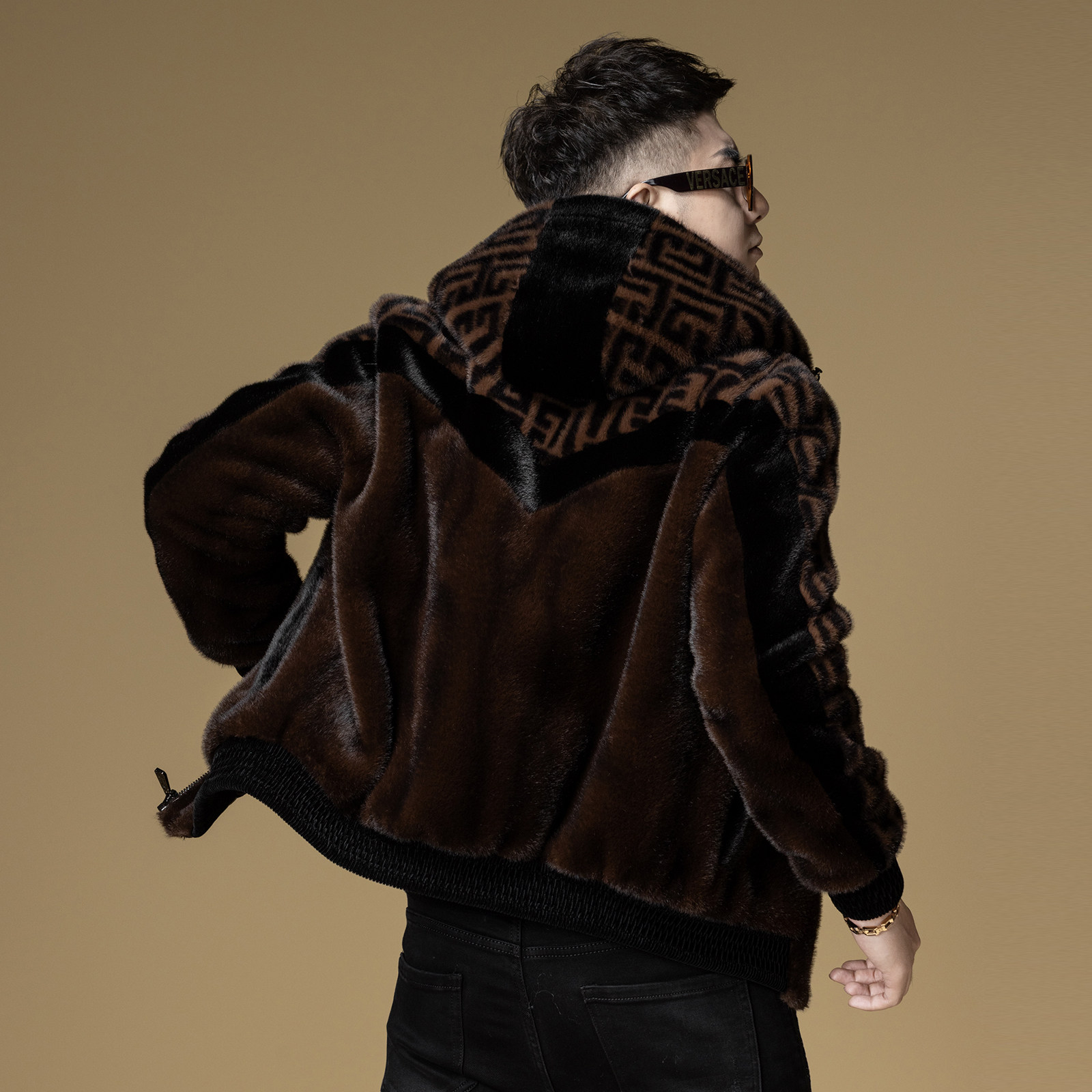 BM欧货潮牌男装高端拼色雪兰貂夹克外套男冬季连帽仿皮草保暖大衣,淘宝优惠券,粉丝福利购,淘宝优惠卷