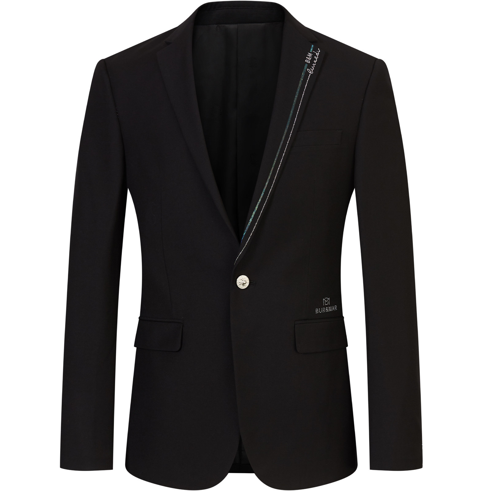 BM烫钻条纹高级感炸街男装轻熟风休闲西装男2021年新款帅气西服秋,淘宝优惠券,粉丝福利购,淘宝优惠卷