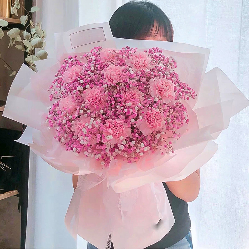 苏州香水百合康乃馨花束礼盒鲜花速递吴江常熟昆山同城生日送花店