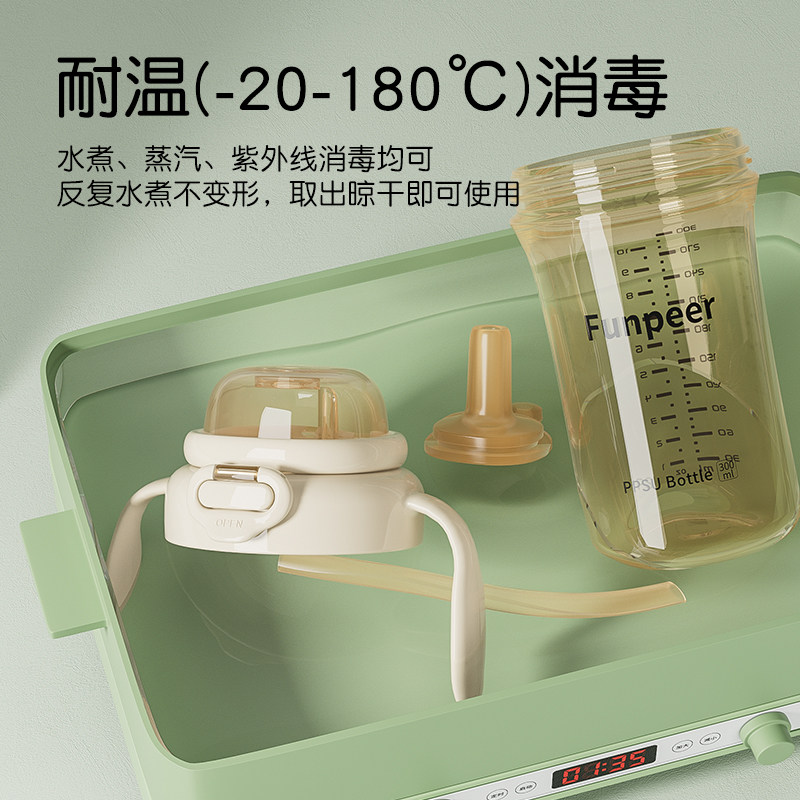 粉皮儿儿童直饮牛奶杯大宝宝吸管杯1-2-3岁以上喝奶瓶PPSU防摔,淘宝优惠券,粉丝福利购,淘宝优惠卷