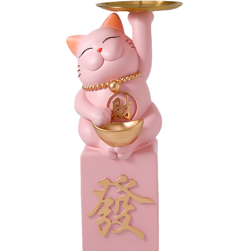 招财猫开业礼物大型落地发财摆件工艺品客厅高端大气乔迁新居礼品
