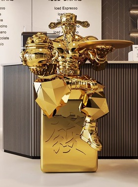 开业礼物肌肉财神爷落地摆件客厅