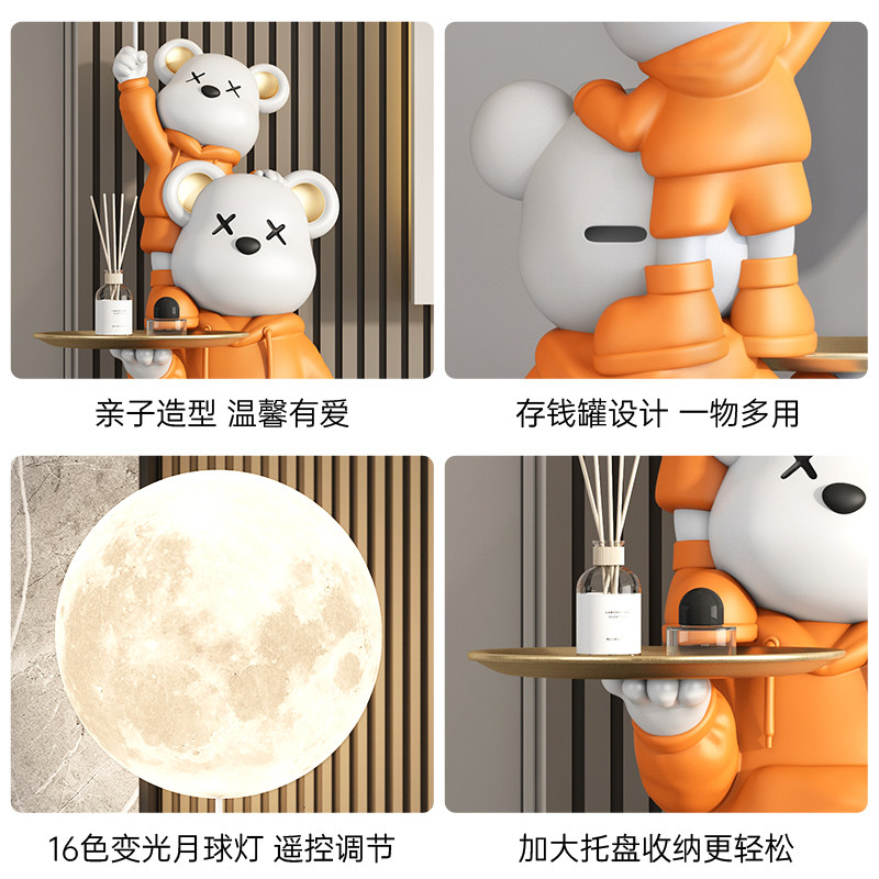 存钱罐暴力熊客厅大型落地摆件储钱罐轻奢高端电视柜装饰乔迁礼物,淘宝优惠券,粉丝福利购,淘宝优惠卷