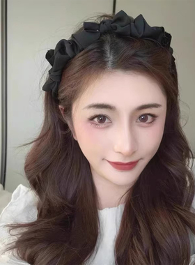 甜美百搭发箍缎面蝴蝶结发卡头饰