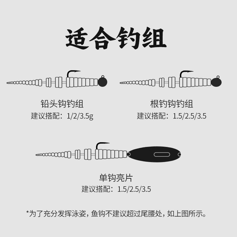 池刃小针尾软饵微物软虫根钓铅头钩路亚假饵翘嘴鳜鱼泥鳅倒钓浮水,淘宝优惠券,粉丝福利购,淘宝优惠卷