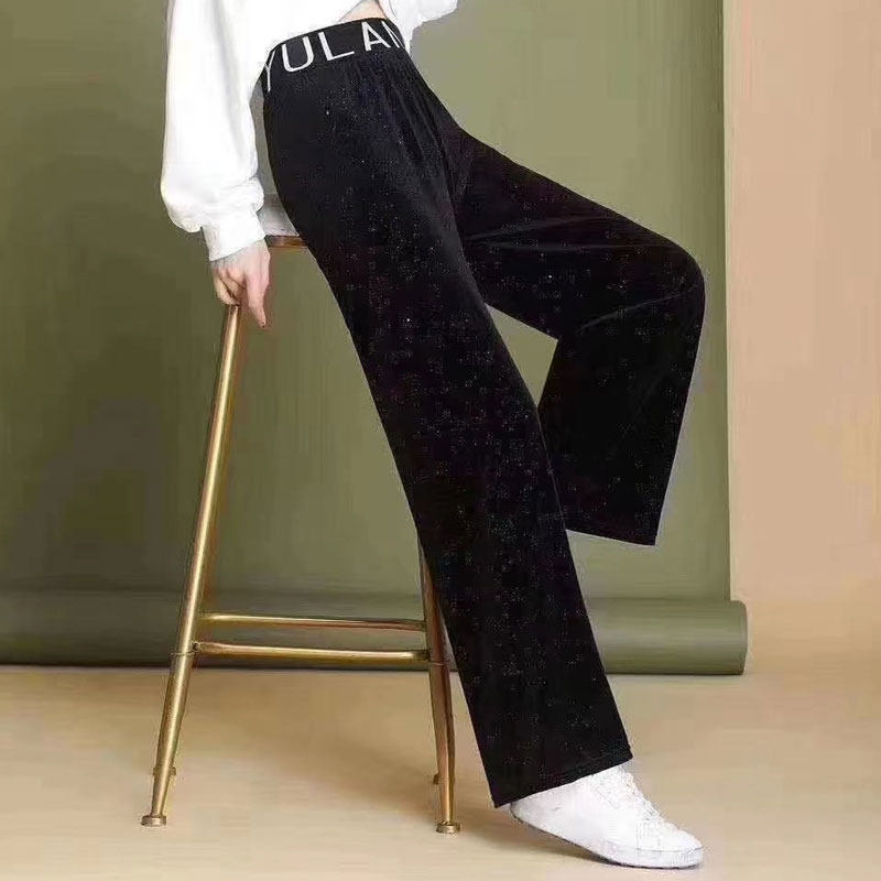 高腰秋天直筒休闲垂感2020阔腿裤 lezup休闲裤