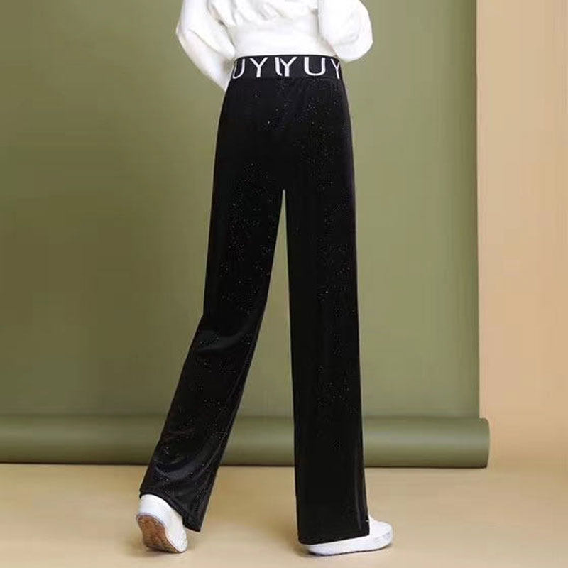 高腰秋天直筒休闲垂感2020阔腿裤 lezup休闲裤