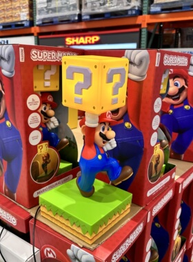 现货特价Costco代购正版Super Mario造型桌灯马里奥小夜灯高35cm