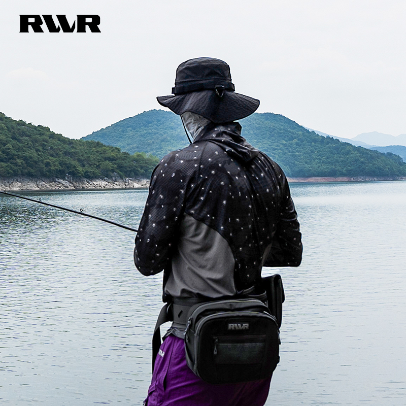 24新款RVVR防晒服防晒衣连帽长袖冰丝速干防紫外线户外路亚钓鱼-图1