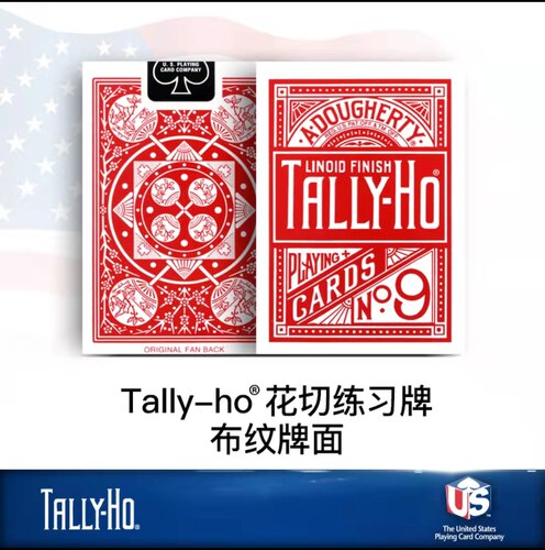 野猪校长 美国进口tallyho 单车 bee村雨魔术花切收藏扑克纸牌 - 图1
