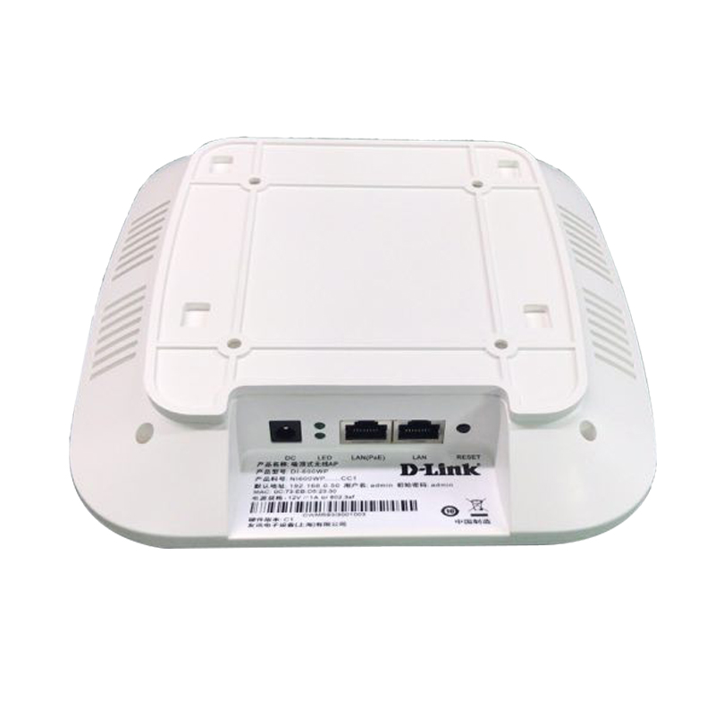 D-Link/友讯 DI-600WP 300M吸顶式无线AP 高通高性能芯片 支持标准POE或外置电源供电 AC统一管理 酒店学校AP - 图1