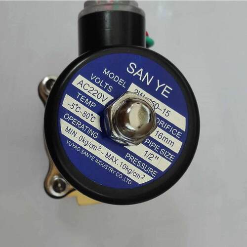 SAN YE电磁阀 售水机电磁阀 全铜电磁阀 常闭电磁阀 直饮机配件 - 图1