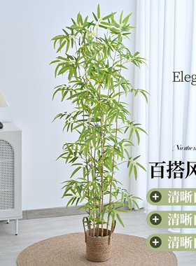 仿真绿植竹子客厅装饰隔断屏风