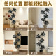 Simulated green plant rubber tree potted plant for living room