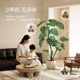High-end light luxury monstera simulated green plant living room indoor famous large-scale decoration fake plant decoration floor-standing ornaments