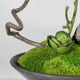 New Chinese style simulated floral immortal moss basin