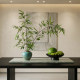 Bamboo simulation green plants high-end light luxury Song Dynasty aesthetic Zen ornaments new Chinese style dining table decoration tea room display