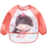 Детский водонепроницаемый нагрудник для еды, демисезонный лонгслив, фартук, анти-грязь, с карманом