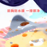 Детский водонепроницаемый нагрудник для еды, демисезонный лонгслив, фартук, анти-грязь, с карманом