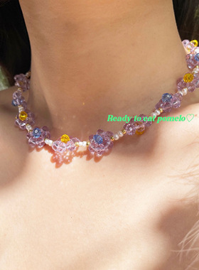 古力娜扎ettoi水晶少女花朵手链