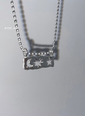 小众设计s925纯银吊坠项链